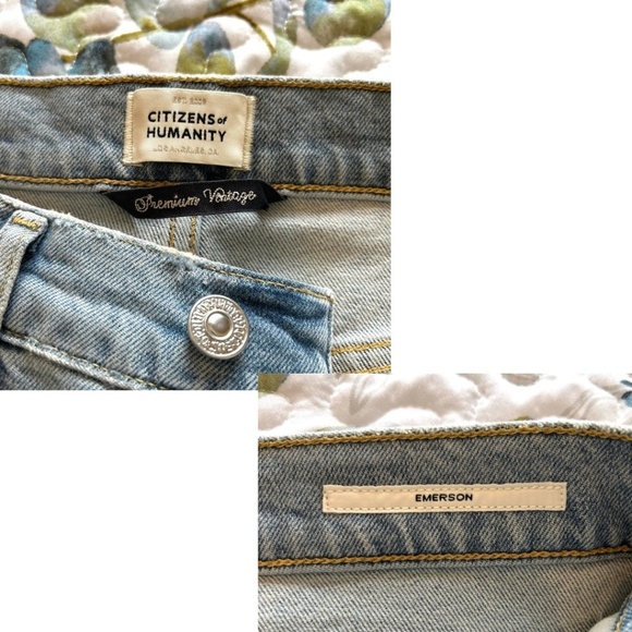 NWOT Citizens of Humanity Emerson Slim Boyfriend Cropped Jean in Slushie - Picture 12 of 17